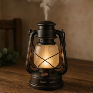 29 Vintage Lantern Essential Oil Diffuser Lamp Ultrasonic Aromatherapy Mist Maker with Dimmer Light and Auto Shut Off for Farmhouse Decor